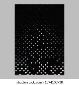 Multicolored abstract dot pattern brochure background - vector stationery template design
