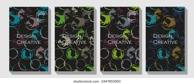 Multicolored and Abstract elements on a different background. Best design for poster, card, invitation, placard, brochure, flyer, presentation. 