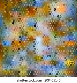 Multicolored abstract geometric background with ellipses. Mosaic pattern. Vector illustration. Web and mobile template. EPS10.