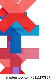 Abstrakte, mehrfarbige geometrische Formen, geometrischer Hintergrund für Webbanner, Geschäftspräsentation, Werbepaket, Druckvorlage, Bildschirmhintergrund