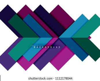 Formas geométricas abstractas multicolores, fondo geométrico para banner web, presentación comercial, paquete de anuncios, plantilla de impresión, fondo de pantalla