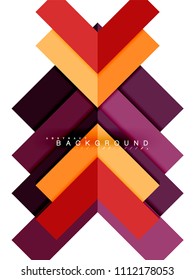 Multicolored abstract geometric shapes, geometry background for web banner, business presentation, ads package, print template, wallpaper