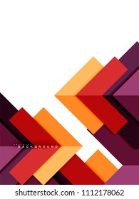 Abstrakte, mehrfarbige geometrische Formen, geometrischer Hintergrund für Webbanner, Geschäftspräsentation, Werbepaket, Druckvorlage, Bildschirmhintergrund