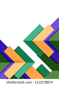 Multicolored abstract geometric shapes, geometry background for web banner, business presentation, ads package, print template, wallpaper