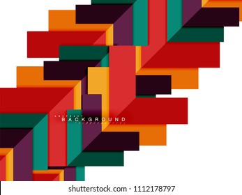 Multicolored abstract geometric shapes, geometry background for web banner, business presentation, ads package, print template, wallpaper