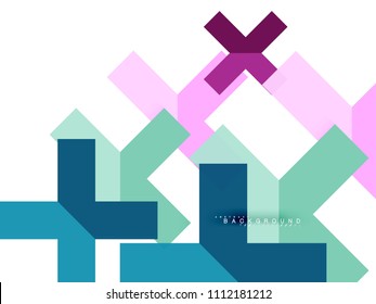Abstrakte, mehrfarbige geometrische Formen, geometrischer Hintergrund für Webbanner, Geschäftspräsentation, Werbepaket, Druckvorlage, Bildschirmhintergrund