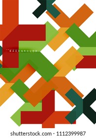 Multicolored abstract geometric shapes, geometry background for web banner, business presentation, ads package, print template, wallpaper