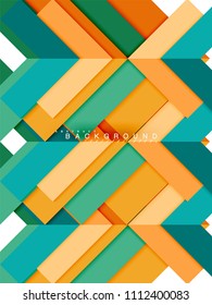Multicolored abstract geometric shapes, geometry background for web banner, business presentation, ads package, print template, wallpaper