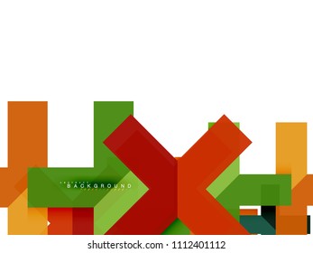 Formas geométricas abstractas multicolores, fondo geométrico para banner web, presentación comercial, paquete de anuncios, plantilla de impresión, fondo de pantalla