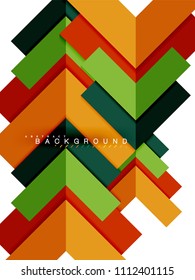 Formas geométricas abstractas multicolores, fondo geométrico para banner web, presentación comercial, paquete de anuncios, plantilla de impresión, fondo de pantalla