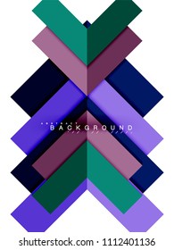 Multicolored abstract geometric shapes, geometry background for web banner, business presentation, ads package, print template, wallpaper