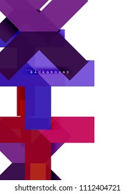 Formas geométricas abstractas multicolores, fondo geométrico para banner web, presentación comercial, paquete de anuncios, plantilla de impresión, fondo de pantalla