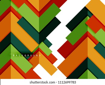 Multicolored abstract geometric shapes, geometry background for web banner, business presentation, ads package, print template, wallpaper
