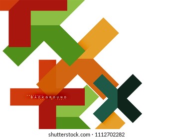 Multicolored abstract geometric shapes, geometry background for web banner, business presentation, ads package, print template, wallpaper