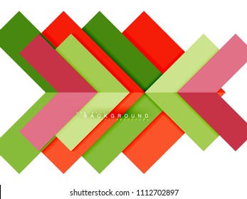 Multicolored abstract geometric shapes, geometry background for web banner, business presentation, ads package, print template, wallpaper