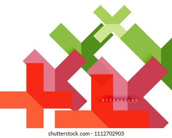 Formas geométricas abstractas multicolores, fondo geométrico para banner web, presentación comercial, paquete de anuncios, plantilla de impresión, fondo de pantalla