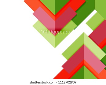 Abstrakte, mehrfarbige geometrische Formen, geometrischer Hintergrund für Webbanner, Geschäftspräsentation, Werbepaket, Druckvorlage, Bildschirmhintergrund