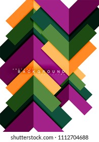 Multicolored abstract geometric shapes, geometry background for web banner, business presentation, ads package, print template, wallpaper