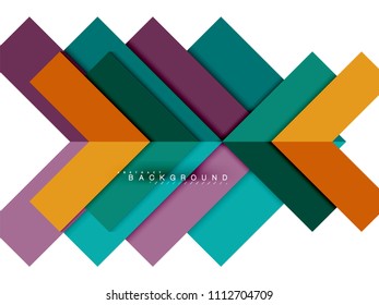 Multicolored abstract geometric shapes, geometry background for web banner, business presentation, ads package, print template, wallpaper