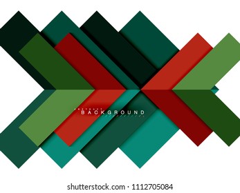 Formas geométricas abstractas multicolores, fondo geométrico para banner web, presentación comercial, paquete de anuncios, plantilla de impresión, fondo de pantalla
