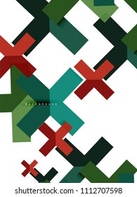 Multicolored abstract geometric shapes, geometry background for web banner, business presentation, ads package, print template, wallpaper