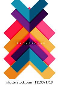 Formas geométricas abstractas multicolores, fondo geométrico para banner web, presentación comercial, paquete de anuncios, plantilla de impresión, fondo de pantalla