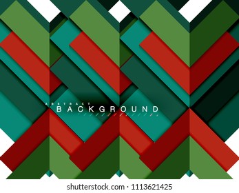 Multicolored abstract geometric shapes, geometry background for web banner, business presentation, ads package, print template, wallpaper