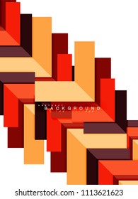 Multicolored abstract geometric shapes, geometry background for web banner, business presentation, ads package, print template, wallpaper