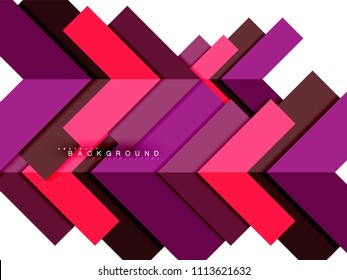 Multicolored abstract geometric shapes, geometry background for web banner, business presentation, ads package, print template, wallpaper
