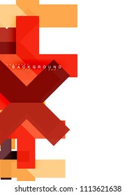 Multicolored abstract geometric shapes, geometry background for web banner, business presentation, ads package, print template, wallpaper
