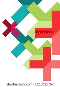 Abstrakte, mehrfarbige geometrische Formen, geometrischer Hintergrund für Webbanner, Geschäftspräsentation, Werbepaket, Druckvorlage, Bildschirmhintergrund
