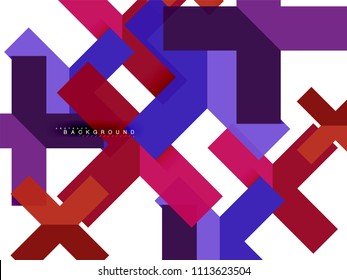 Multicolored abstract geometric shapes, geometry background for web banner, business presentation, ads package, print template, wallpaper