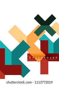 Formas geométricas abstractas multicolores, fondo geométrico para banner web, presentación comercial, paquete de anuncios, plantilla de impresión, fondo de pantalla
