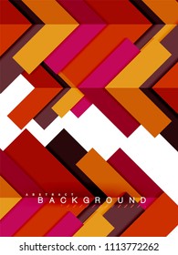 Formas geométricas abstractas multicolores, fondo geométrico para banner web, presentación comercial, paquete de anuncios, plantilla de impresión, fondo de pantalla