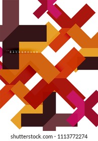 Formas geométricas abstractas multicolores, fondo geométrico para banner web, presentación comercial, paquete de anuncios, plantilla de impresión, fondo de pantalla