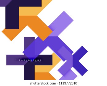 Formas geométricas abstractas multicolores, fondo geométrico para banner web, presentación comercial, paquete de anuncios, plantilla de impresión, fondo de pantalla