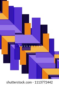 Formas geométricas abstractas multicolores, fondo geométrico para banner web, presentación comercial, paquete de anuncios, plantilla de impresión, fondo de pantalla