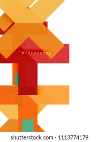 Multicolored abstract geometric shapes, geometry background for web banner, business presentation, ads package, print template, wallpaper