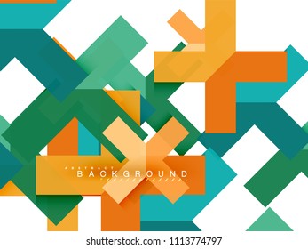 Formas geométricas abstractas multicolores, fondo geométrico para banner web, presentación comercial, paquete de anuncios, plantilla de impresión, fondo de pantalla