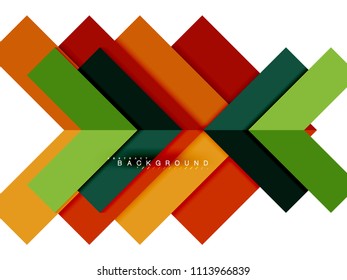 Multicolored abstract geometric shapes, geometry background for web banner, business presentation, ads package, print template, wallpaper