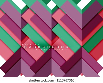 Multicolored abstract geometric shapes, geometry background for web banner, business presentation, ads package, print template, wallpaper