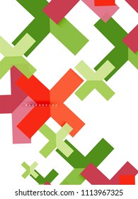 Multicolored abstract geometric shapes, geometry background for web banner, business presentation, ads package, print template, wallpaper