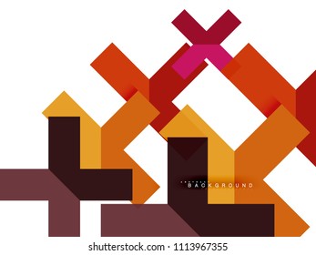 Multicolored abstract geometric shapes, geometry background for web banner, business presentation, ads package, print template, wallpaper