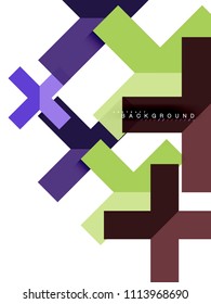 Formas geométricas abstractas multicolores, fondo geométrico para banner web, presentación comercial, paquete de anuncios, plantilla de impresión, fondo de pantalla
