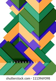 Multicolored abstract geometric shapes, geometry background for web banner, business presentation, ads package, print template, wallpaper