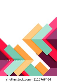 Multicolored abstract geometric shapes, geometry background for web banner, business presentation, ads package, print template, wallpaper