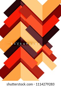 Multicolored abstract geometric shapes, geometry background for web banner, business presentation, ads package, print template, wallpaper