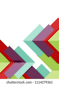 Abstrakte, mehrfarbige geometrische Formen, geometrischer Hintergrund für Webbanner, Geschäftspräsentation, Werbepaket, Druckvorlage, Bildschirmhintergrund