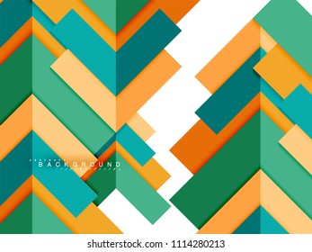 Formas geométricas abstractas multicolores, fondo geométrico para banner web, presentación comercial, paquete de anuncios, plantilla de impresión, fondo de pantalla