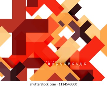 Multicolored abstract geometric shapes, geometry background for web banner, business presentation, ads package, print template, wallpaper
